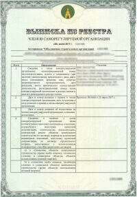 Выписка СРО Выписка СРО